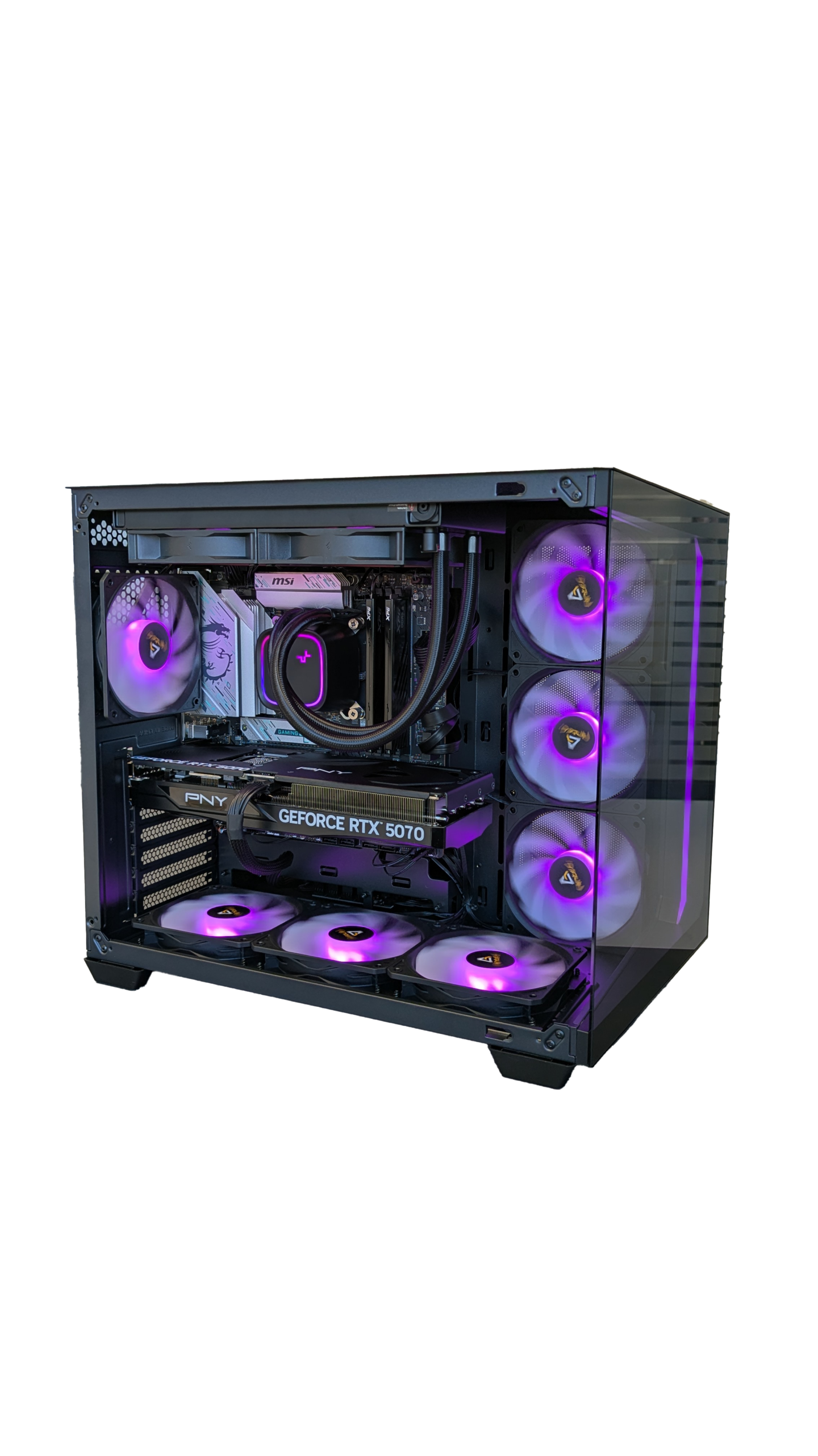 Image d'une tour Quad HD de gaming éclairage LED RVB