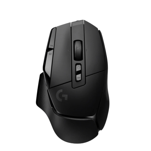 Souris gamer filaire Logitech G502 X noire ergonomique vue de dessus