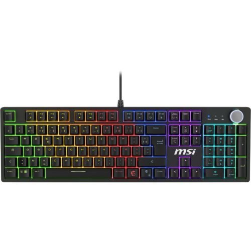 GK320 Clavier gamer mécanique MSI Forge GK320 RGB noir avec switchs rouges AZERTY