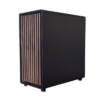 PC gamer Lynxmedia North Noir sans RGB avec boîtier boisé Fractal Design, carte graphique NVIDIA RTX 5060 Ti et processeur AMD Ryzen 5 9600X